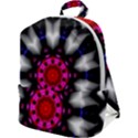Kaleidoscope-round-metal Zip Up Backpack View1