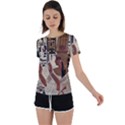 Hieroglyphics-goddess-queen Back Circle Cutout Sports T-Shirt View1