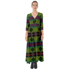 Background-batik 01 Button Up Boho Maxi Dress