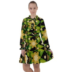 Background-batik 02 All Frills Chiffon Dress