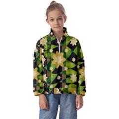 Background-batik 02 Kids  Half Zip Hoodie