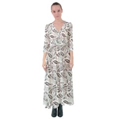 Batik Klasik In Indonesia Button Up Maxi Dress