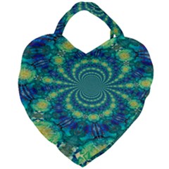 Fractal Giant Heart Shaped Tote