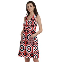 Motif-20 Sleeveless Dress With Pocket