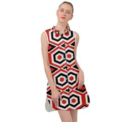 Motif-20 Sleeveless Shirt Dress