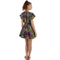 Wallpaper-background-colorful Flutter Sleeve Wrap Dress View2