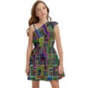 Wallpaper-background-colorful Kids  One Shoulder Party Dress View1