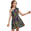 Wallpaper-background-colorful Kids  One Shoulder Party Dress View2