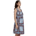 Pattern-cross-geometric-shape Classic Skater Dress View3