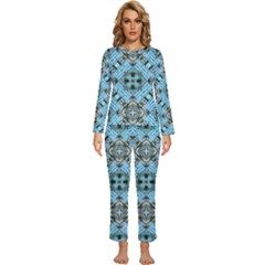 Iphone-background-wallpaper Womens  Long Sleeve Lightweight Pajamas Set