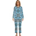 Iphone-background-wallpaper Womens  Long Sleeve Lightweight Pajamas Set View1