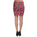 Letters Alphabet Typography Texture Bodycon Skirt View2