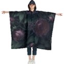 Rose Flower Plant Women s Hooded Rain Ponchos View1