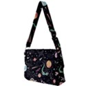 Cat And Dog Space Pattern Full Print Messenger Bag (L) View2