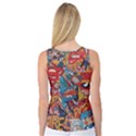 Comic Cartoon Pattern Women s Basketball Tank Top View2