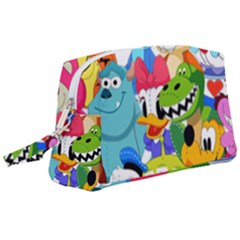 Illustration Cartoon Character Animal Cute Wristlet Pouch Bag (large)