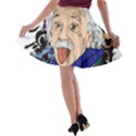 Albert Einstein Physicist A-line Skater Skirt View2