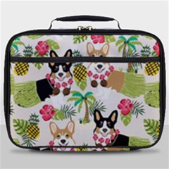 Corgis Hula Pattern Full Print Lunch Bag