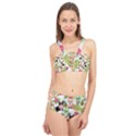 Corgis Hula Pattern Cage Up Bikini Set View1