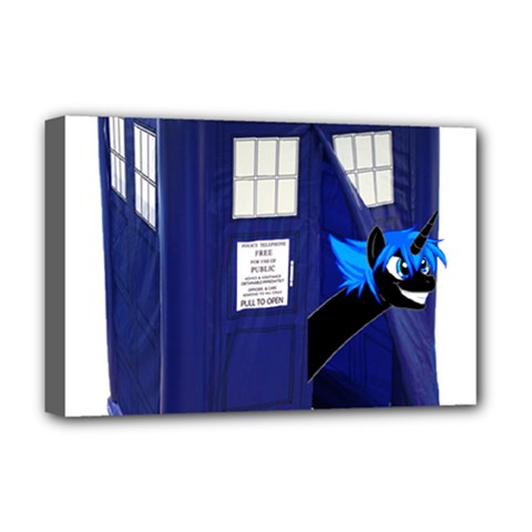 Tardis-doctor-who Deluxe Canvas 18  X 12  (stretched)