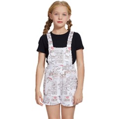 London-paris-drawing-vector-london-comics Kids  Short Overalls