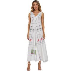 Circuits-electronics-atmel V-neck Sleeveless Loose Fit Overalls