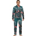 Astronaut-moon-space-nasa-planet Men s Long Sleeve Velvet Pocket Pajamas Set View1
