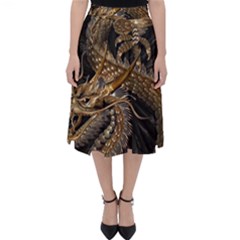 Fantasy Dragon Pentagram Classic Midi Skirt