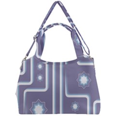 Pattern-non-seamless-background Double Compartment Shoulder Bag by Cowasu
