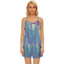 Non-seamless-pattern-background Satin Pajama Short Set View1
