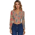 Background-abstract-non-seamless Long Sleeve V-Neck Top View1