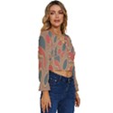 Background-abstract-non-seamless Long Sleeve V-Neck Top View3