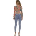 Background-abstract-non-seamless Long Sleeve V-Neck Top View4
