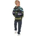 Narrow-boats-scene-pattern Kids  Hooded Pullover View2