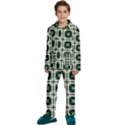 Pattern-design-texture-fashion Kids  Long Sleeve Velvet Pajamas Set View1