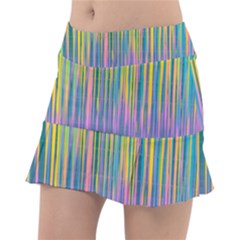 Background-colorful-texture-bright Classic Tennis Skirt