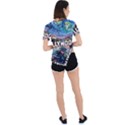 Hollywood Art Starry Night Van Gogh Asymmetrical Short Sleeve Sports T-Shirt View4