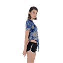 Mosaic Art Vincent Van Gogh s Starry Night Asymmetrical Short Sleeve Sports T-Shirt View3