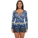 Mosaic Art Vincent Van Gogh s Starry Night Long Sleeve Boyleg Swimsuit View1