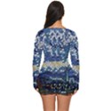 Mosaic Art Vincent Van Gogh s Starry Night Long Sleeve Boyleg Swimsuit View4