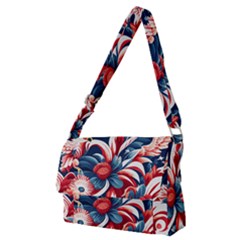America Pattern Full Print Messenger Bag (m)