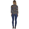 Halloween Pattern Bat Women s One-Button 3/4 Sleeve Short Jacket View4
