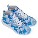 Sky Clouds Blue Cartoon Animated Men s Lightweight High Top Sneakers View3