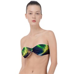 Lake Storm Neon Nature Classic Bandeau Bikini Top 