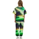Aurora Lake Neon Colorful Kids  T-Shirt and Pants Sports Set View4