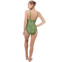 Map Earth World Russia Europe High Neck One Piece Swimsuit View2