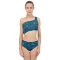 Space Seamless Pattern Spliced Up Two Piece Swimsuit View1