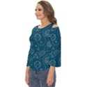 Space Seamless Pattern Cut Out Wide Sleeve Top View2