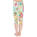 Summer Up Cute Doodle Kids  Capri Leggings  View2