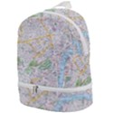 London City Map Zip Bottom Backpack View1